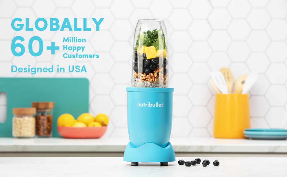 Nutribullet 900 Watts Blender (Matte Light Blue) Vijay Sales